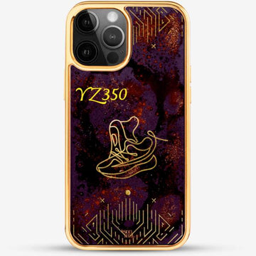 24k Gold Custom iPhone Case - Sneaker YZ350