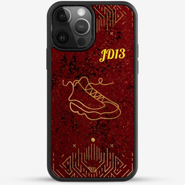 24k Gold Custom iPhone Case - Sneaker JD13