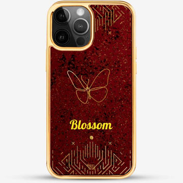 24k Gold Custom iPhone Case - Love Season Butterfly