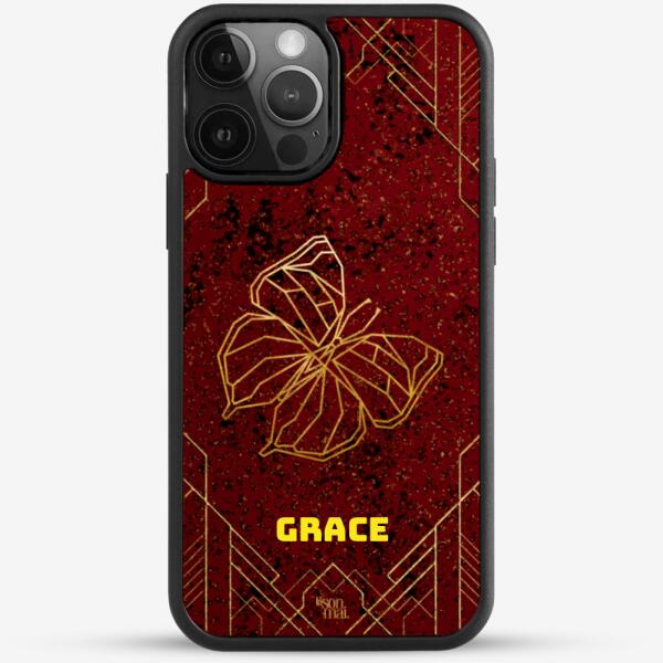 24k Gold Custom iPhone Case - Love Season Butterfly