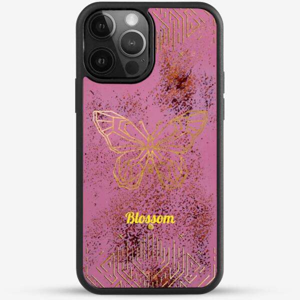 24k Gold Custom iPhone Case - Sweet Kiss Butterfly