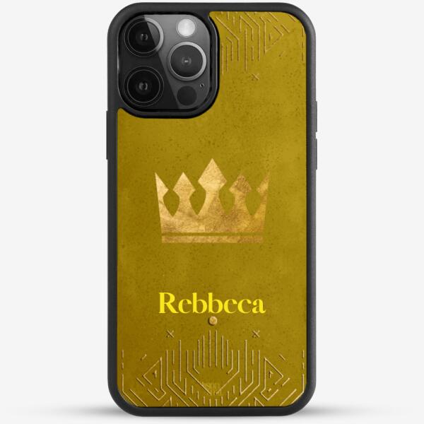 24k Gold Custom iPhone Case - Moonlight Sonata with Crown