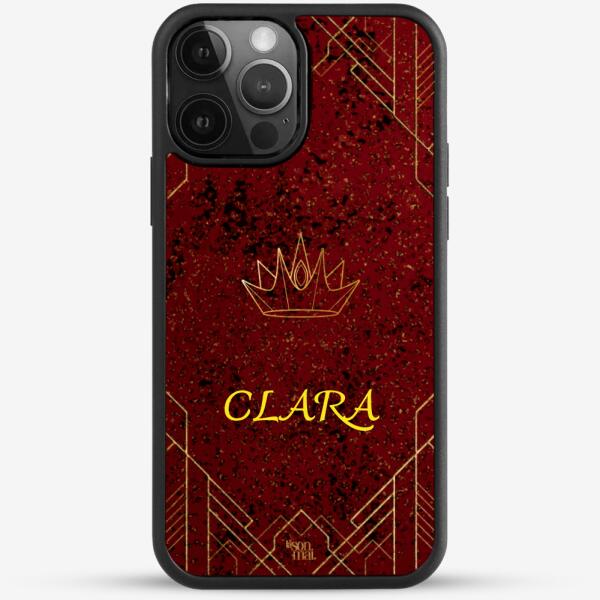 24k Gold Custom iPhone Case - Love Season with Crown