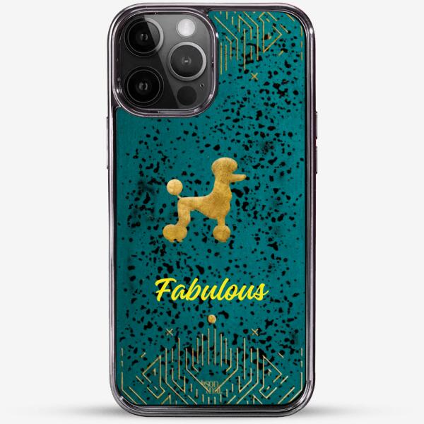 24k Gold Custom iPhone Case - Summer Forest Dog