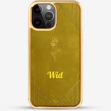 24k Gold Custom iPhone Case - August Flower