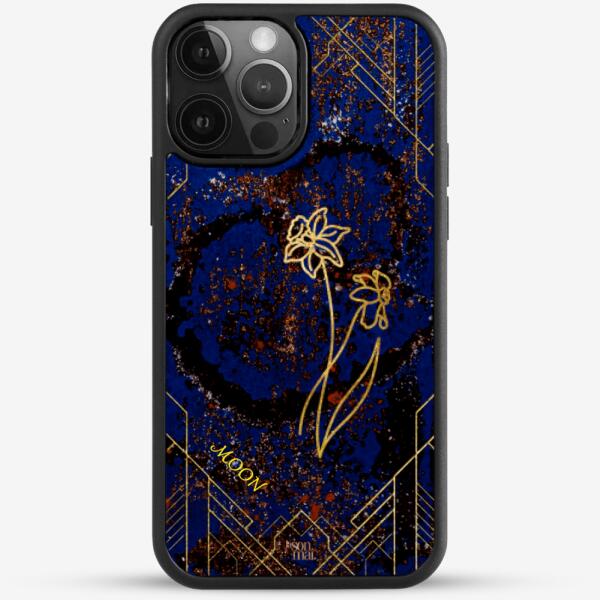 24k Gold Custom iPhone Case - March Flower