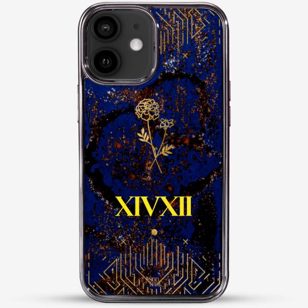 24k Gold Custom iPhone Case - October Flower