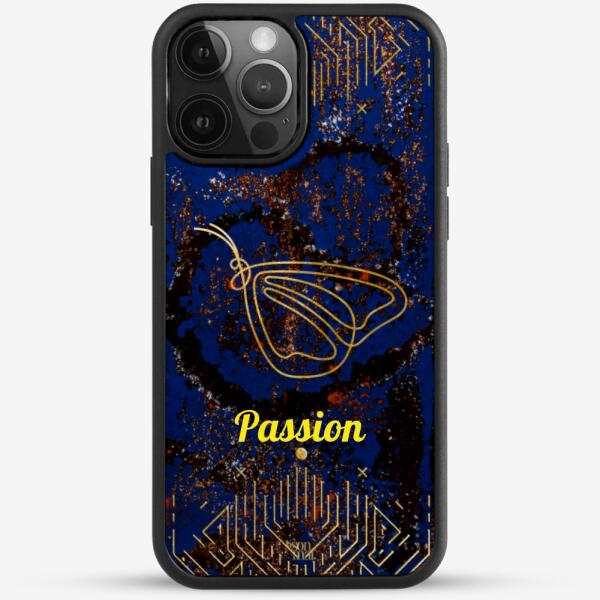 24k Gold Custom iPhone Case - Galaxy Butterfly