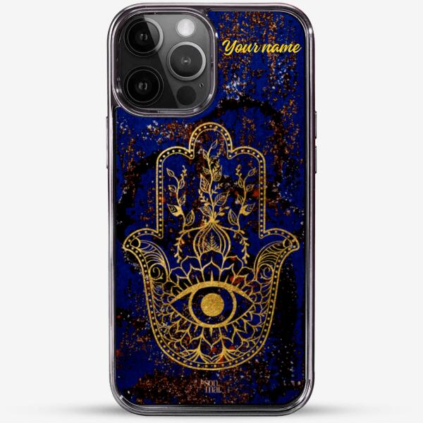 24k Gold Custom iPhone Case - Hamsa Hand