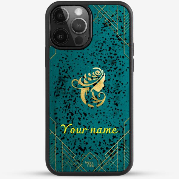 24k Gold Custom iPhone Case - Virgo Zodiac Sign