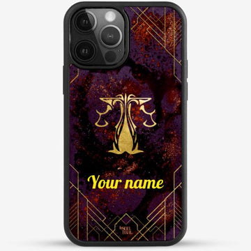 24k Gold Custom iPhone Case - Libra Zodiac Sign