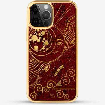 24k Gold Custom iPhone Case - Moon