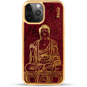 24k Gold Custom iPhone Case - Buddha 2