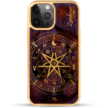 24k Gold Custom iPhone Case - Mandala Witches