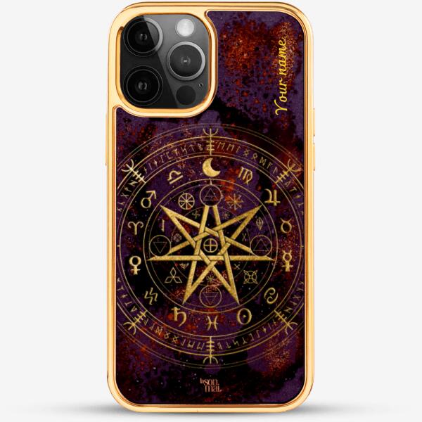 24k Gold Custom iPhone Case - Mandala Witches