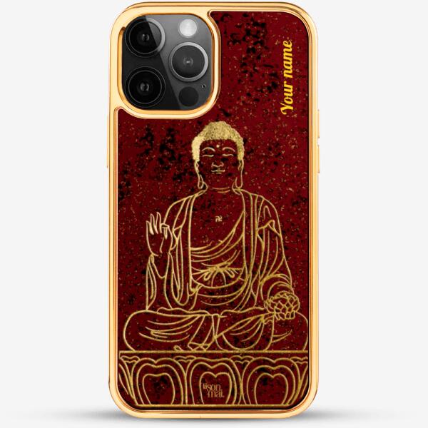 24k Gold Custom iPhone Case - Buddha 2