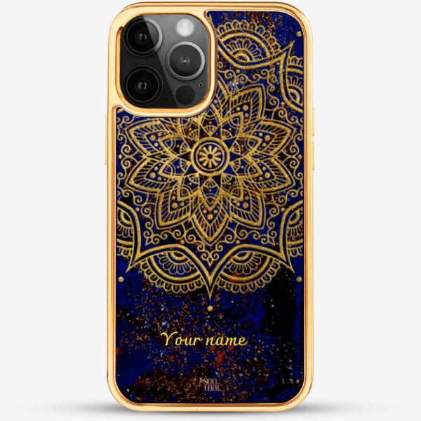 24k Gold Custom iPhone Case - Mandala 2