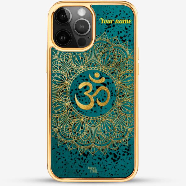 24k Gold Custom iPhone Case - Aum symbol