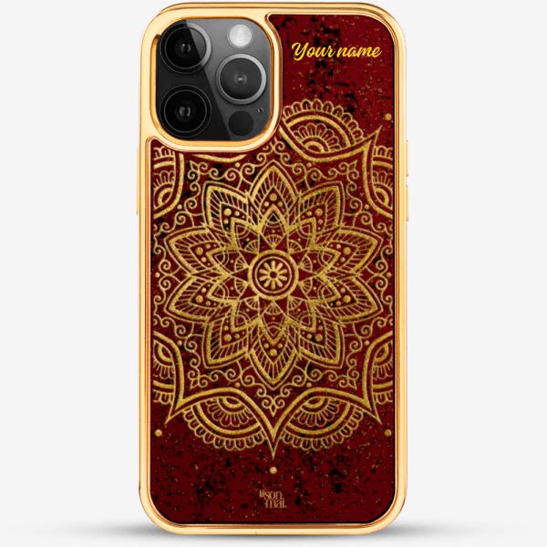 24k Gold Custom iPhone Case - Mandala