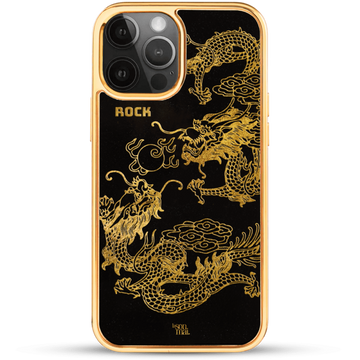 24k Gold Custom iPhone Case - Asian Dragon