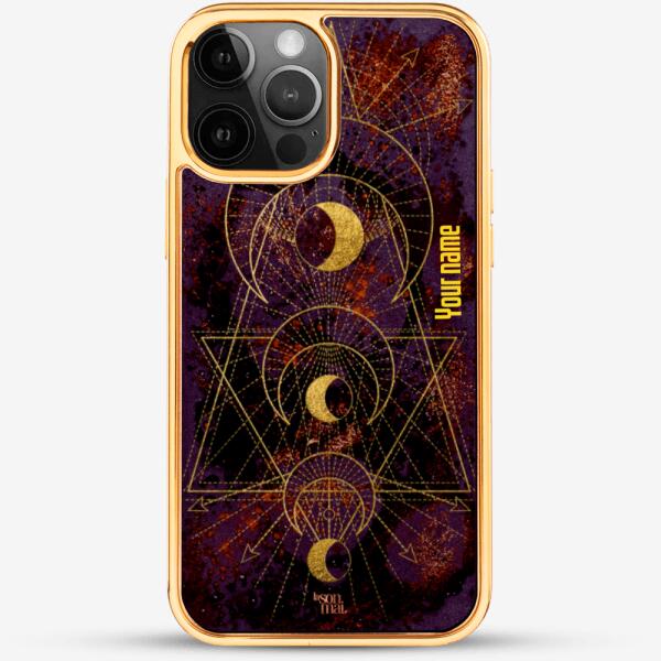 24k Gold Custom iPhone Case - Planet