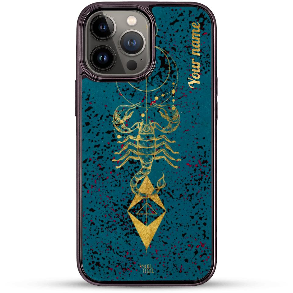 24k Gold Custom iPhone Case - Scorpio