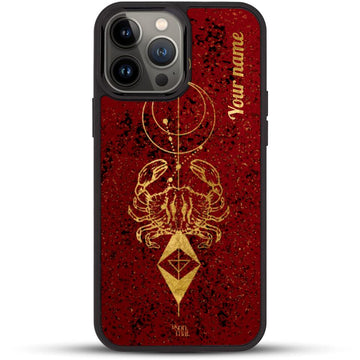 24k Gold Custom iPhone Case - Cancer