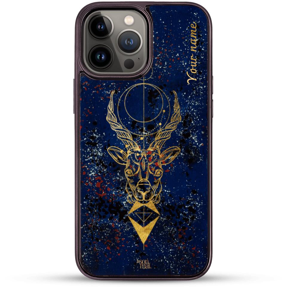 24k Gold Custom iPhone Case - Capricorn